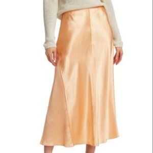 Vince Satin Midi Skirt